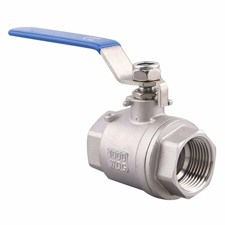 THRIFCO PLUMBING 3/8 Inch Stainless Steel 304 Ball Valve, 1000 WOG 6419031